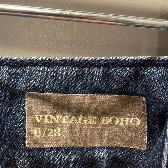Nine West Vintage America Jeans Size 6 Dark Wash Straight Leg - Picture 3 of 6